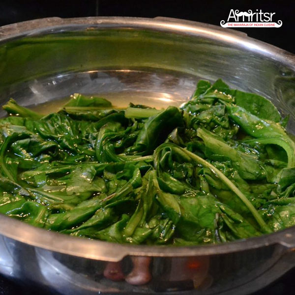 Boil palak for few minutes